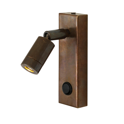 SAMPIO- Adjustable Brass Wall Spotlight 14cm