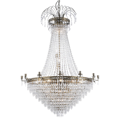 EMPIRE CLASSIC NY 10-Arm - XL Antik Mässing. D95xH130