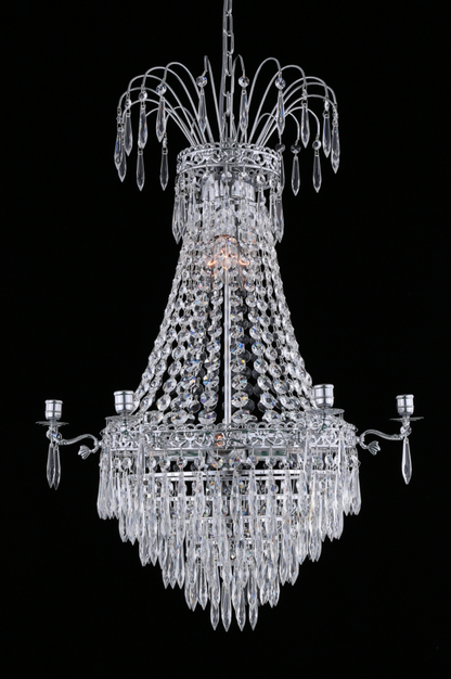 EMPIRE CLASSIC NY 6-Arm - Mellan Krom. D55xH84