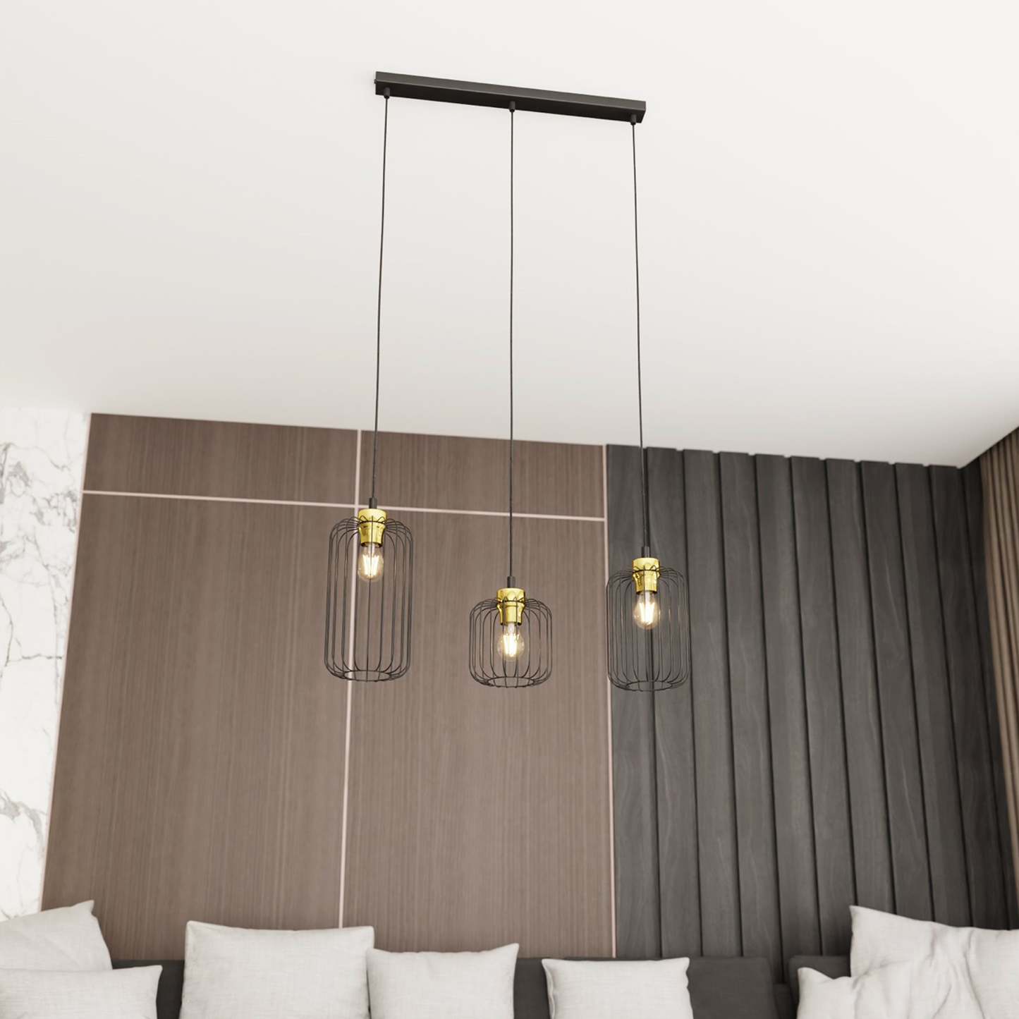 VANDER 3 - Pendel Taklampa Rak 60cm