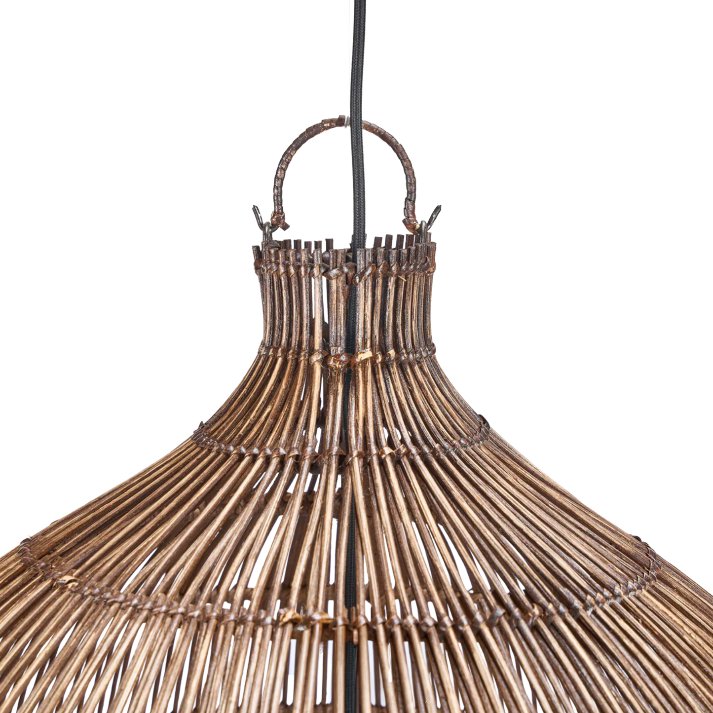THE WOVEN BELL PENDANT - Dark Walnut XL (Höjd 112cm)