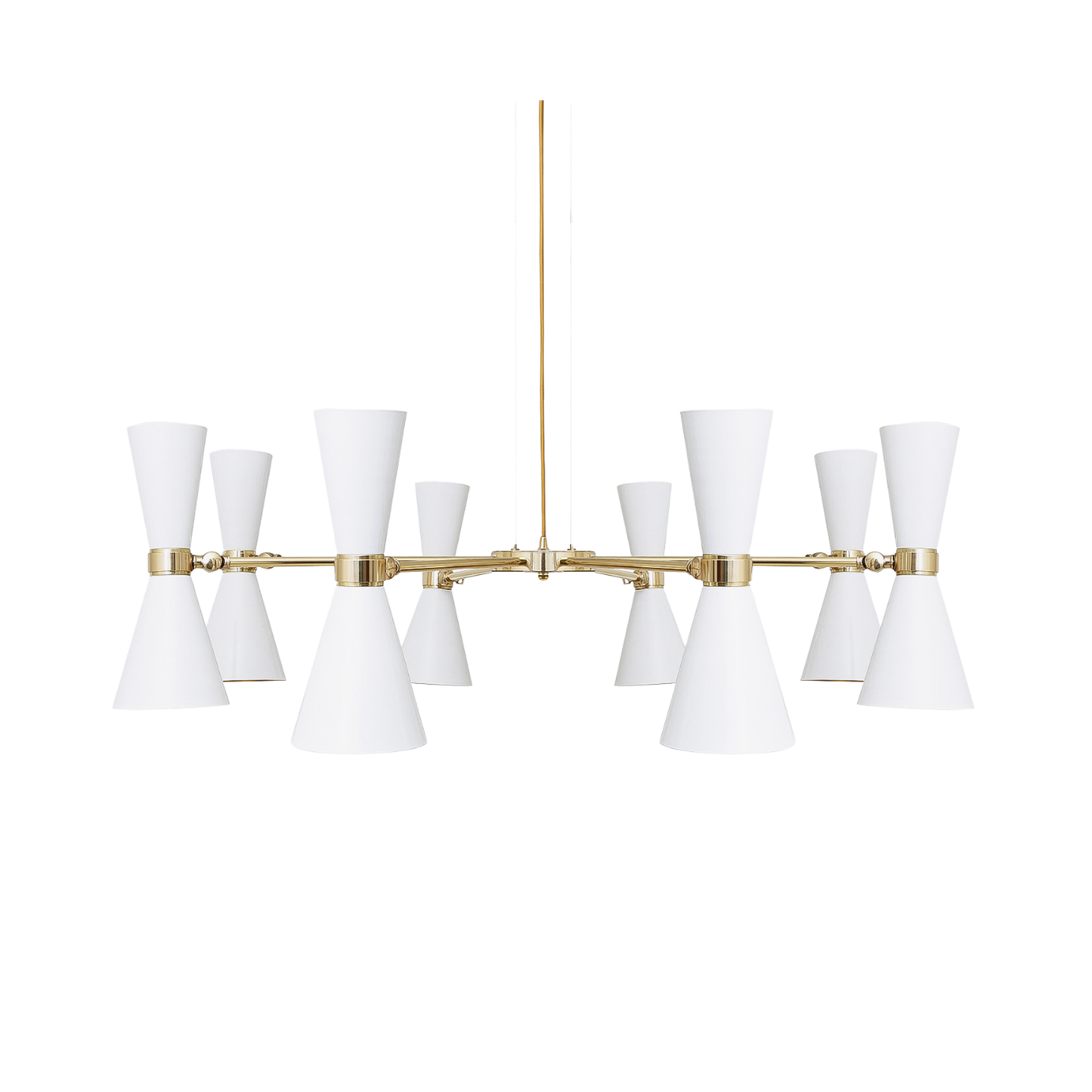 CAIRO - Mid-Century Chandelier, Eight-Arm