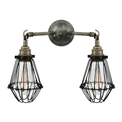 RIGO - Double Cage Vintage Wall Light