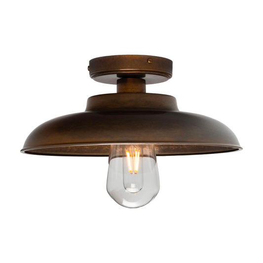 DARYA - Industrial Brass Ceiling Light 32cm IP65