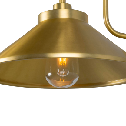 NERISSA -  Brass Swan Neck Wall Light 37.5cm IP65