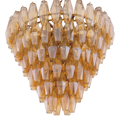 BENINI TAKKRONA S - Amberfärgat glas