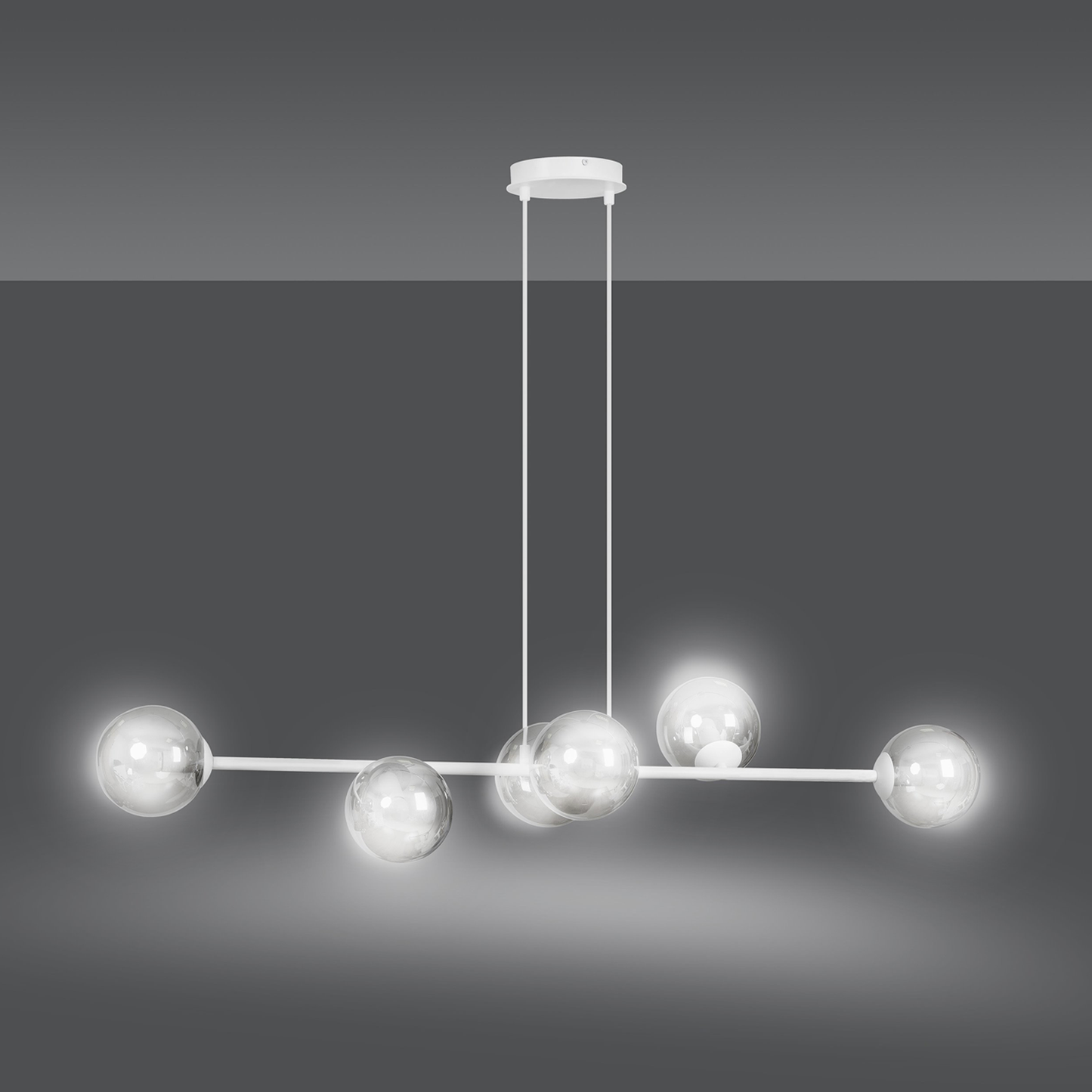 TAKLAMPA ROSSI 6 - Vit 110cm (Special Beställningsvara)