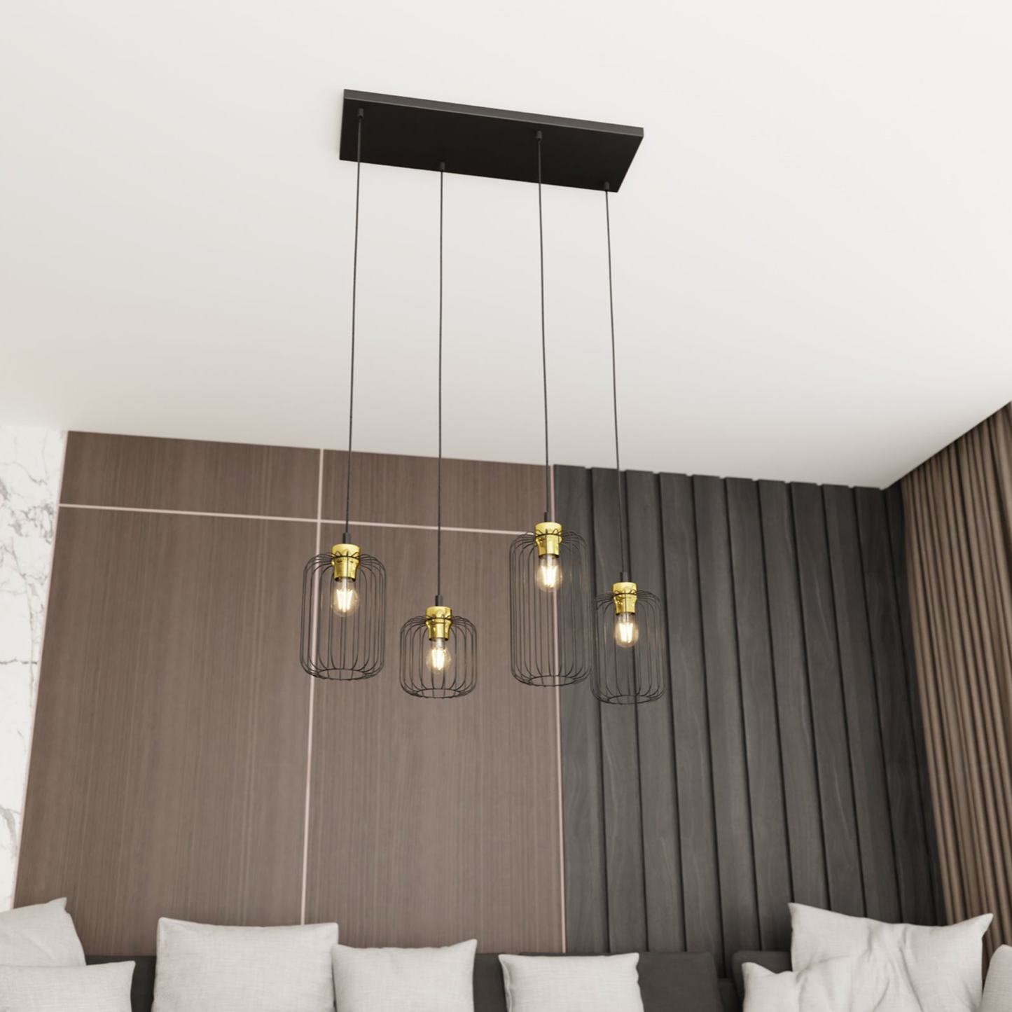 VANDER 6 - Pendel Taklampa Rektangulär 115cm