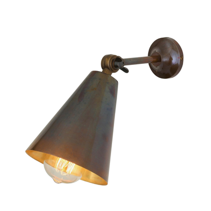 MOYA - Adjustable Brass Wall Light 14cm
