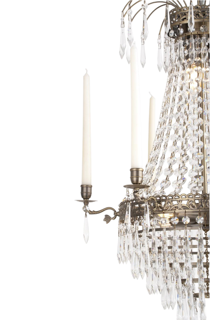 EMPIRE CLASSIC NY 6-Arm - Mellan Antik Mässing. D55xH84
