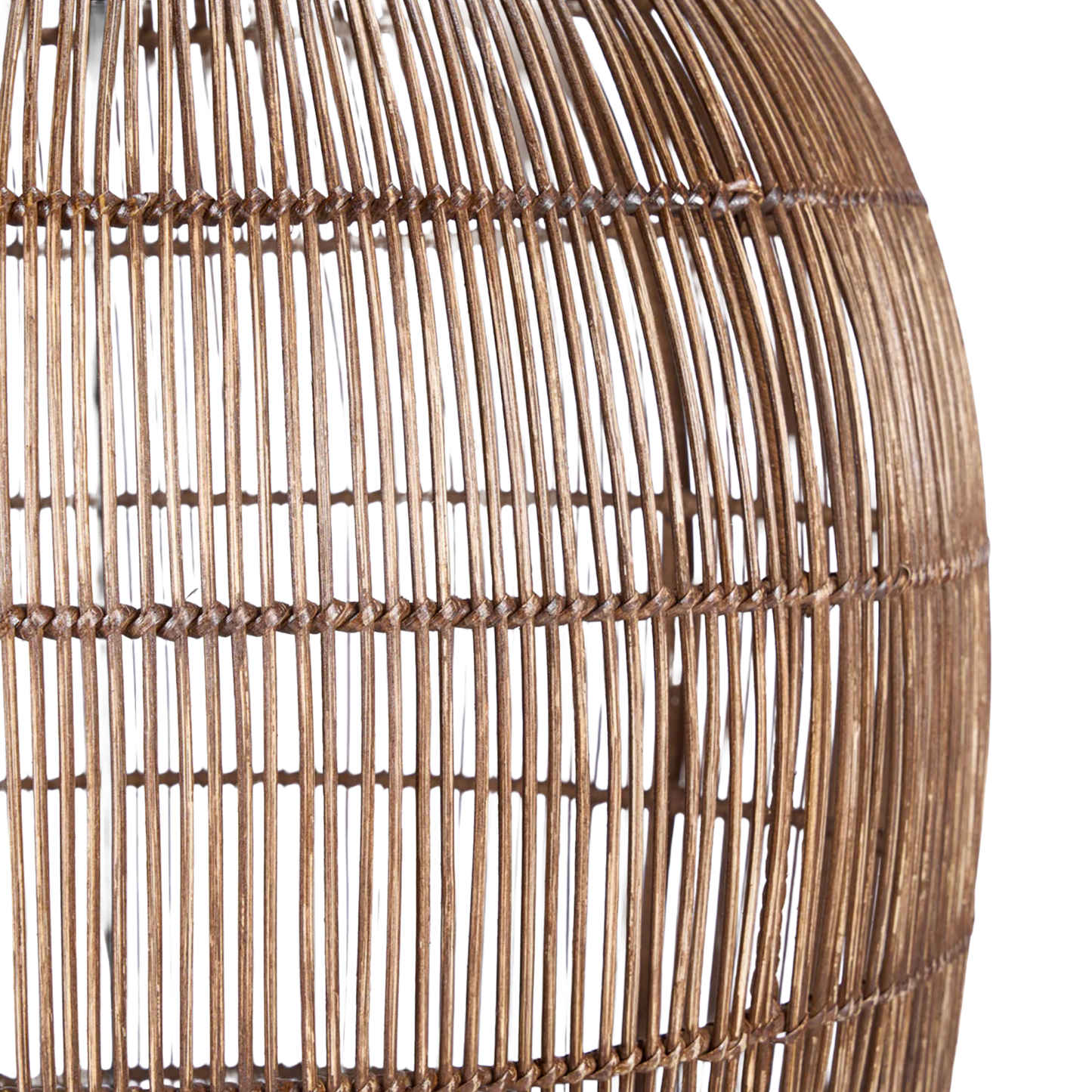 THE WOVEN BELL PENDANT - Dark Walnut XL (Höjd 112cm)