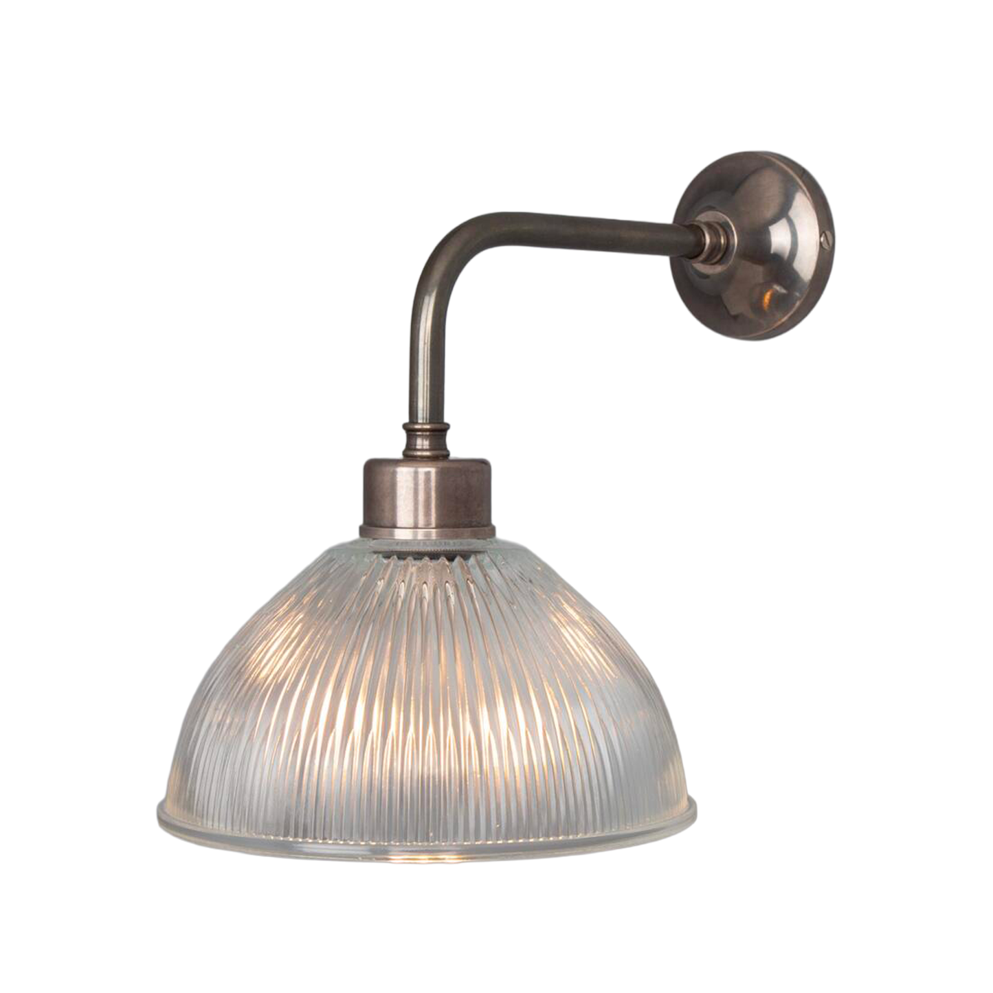 DHAKA - Vintage Prismatic Glass Dome Wall Light 19.5cm