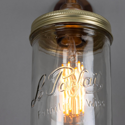 JAM JAR - Vintage Glass Wall Light