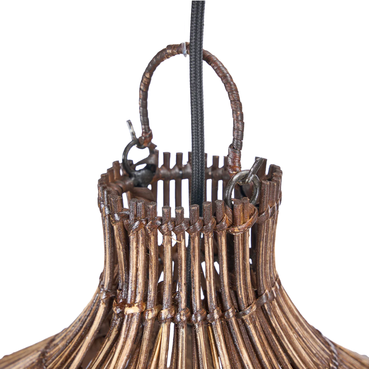 THE WOVEN BELL PENDANT - Dark Walnut XL (Höjd 112cm)