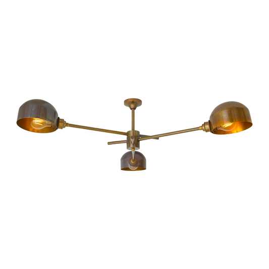 SAN JOSE - Vintage Flush Chandelier, Three-Arm