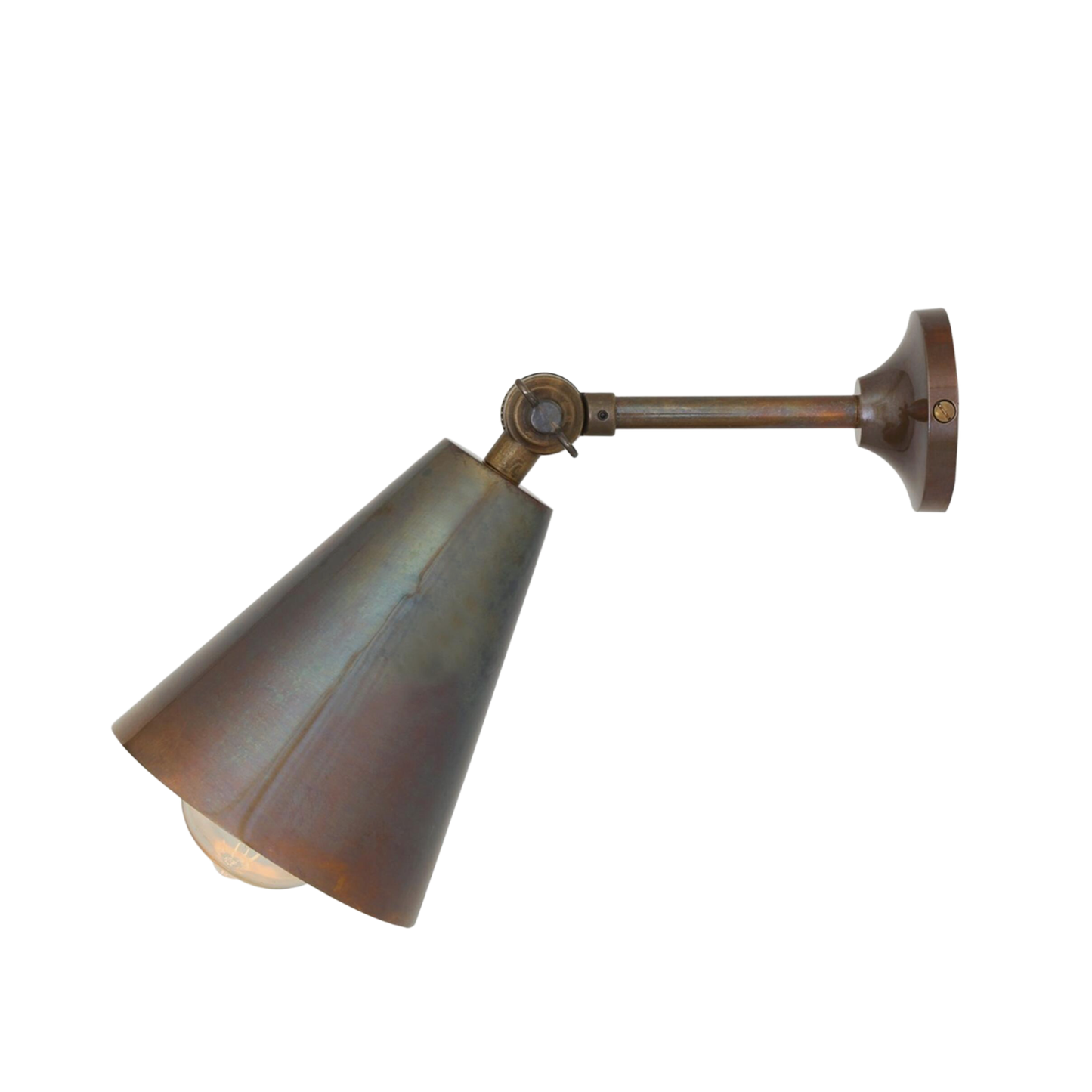 MOYA - Adjustable Brass Wall Light 14cm