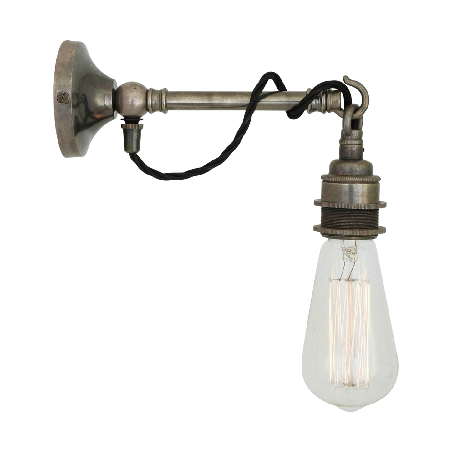 REHAU - Industrial Bare Bulb Wall Light on Hook