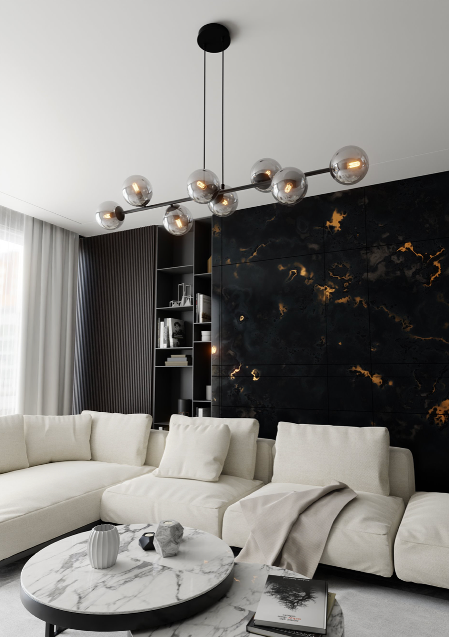 ROSSI 8 - Svart/Grafit 140cm