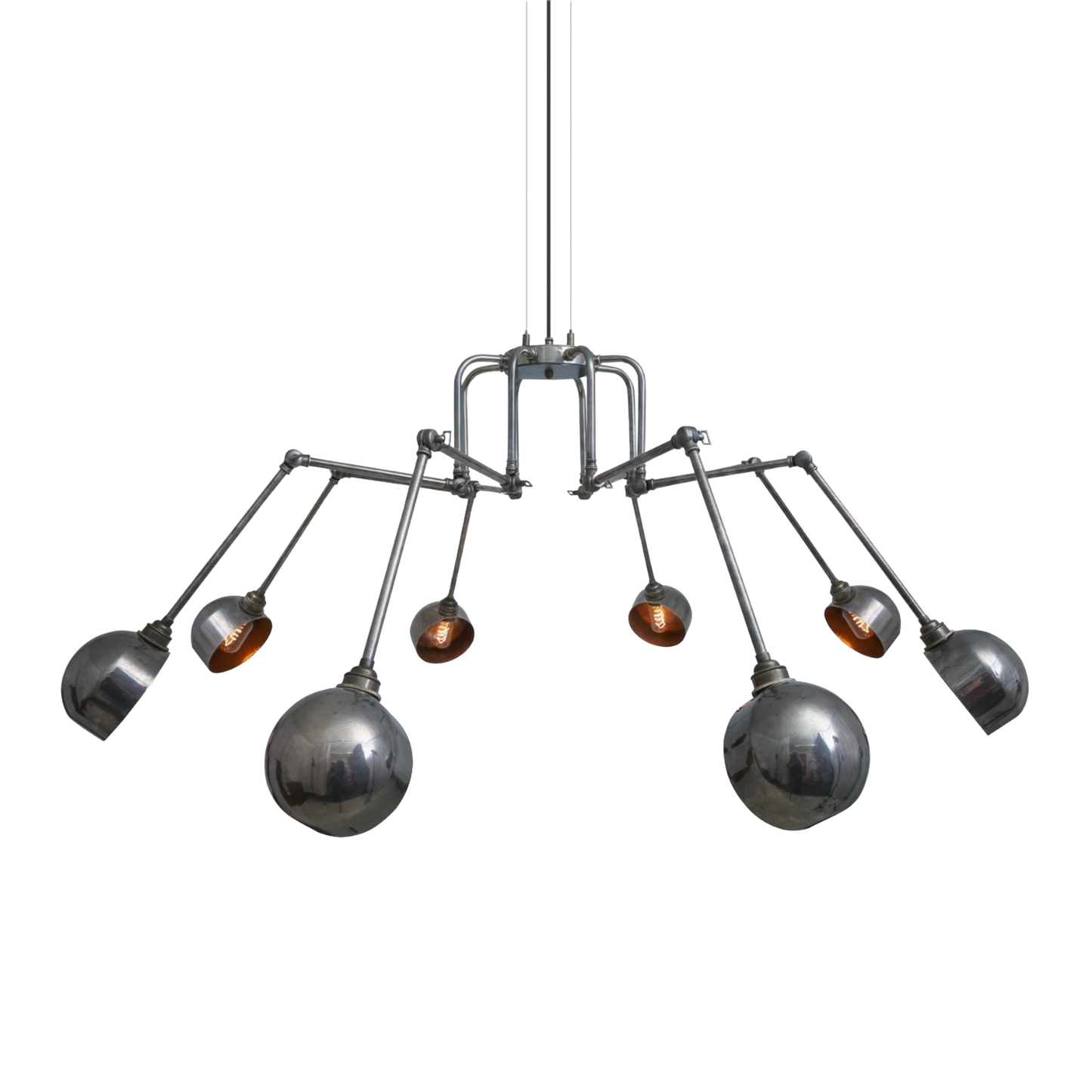 SAN JOSE - Eight Arm Brass Chandelier