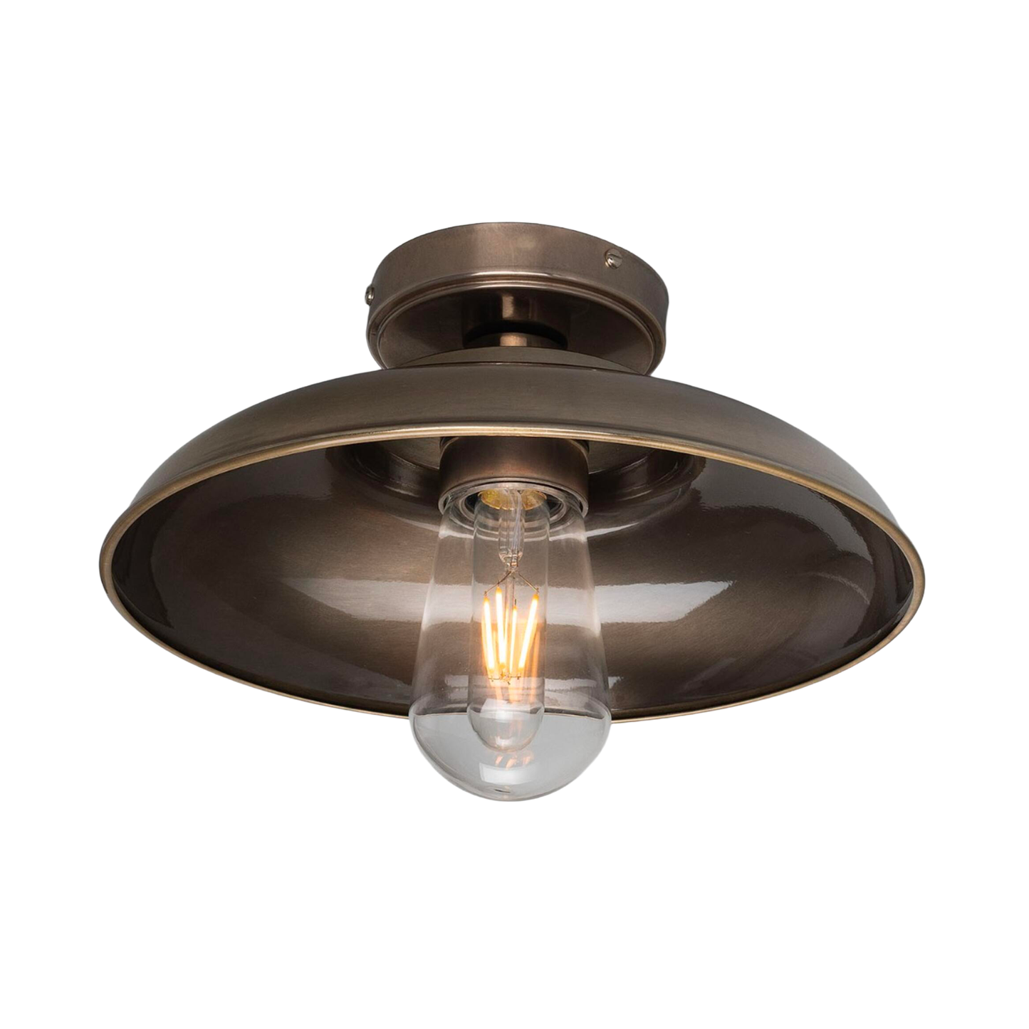 DARYA - Industrial Brass Ceiling Light 32cm IP65