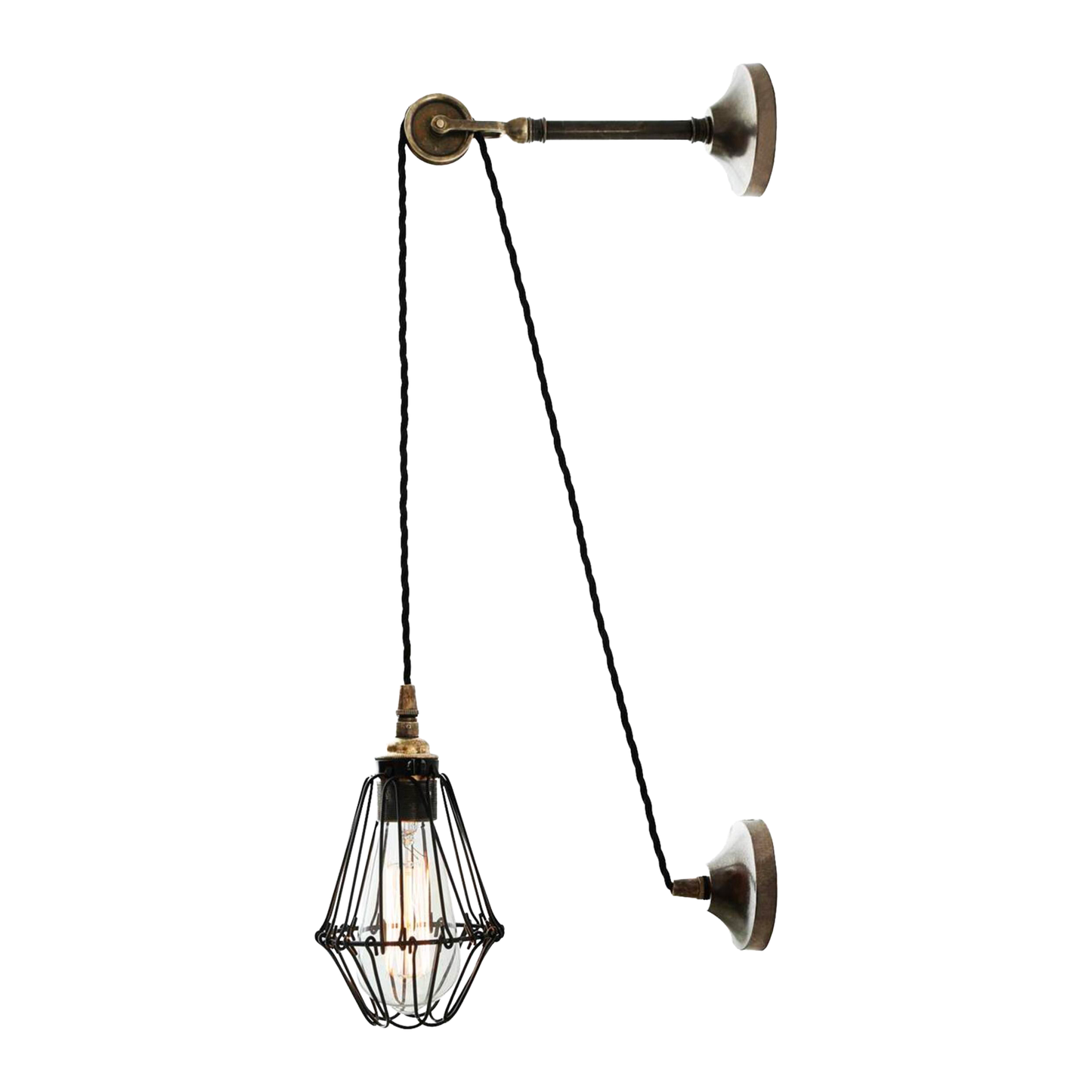 APOCH - Vintage Pulley Cage Wall Light