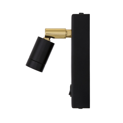 SAMPIO- Adjustable Brass Wall Spotlight 14cm