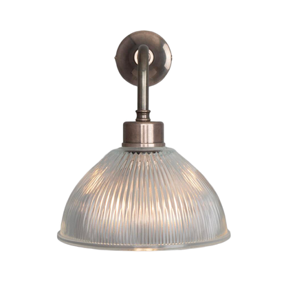 DHAKA - Vintage Prismatic Glass Dome Wall Light 19.5cm