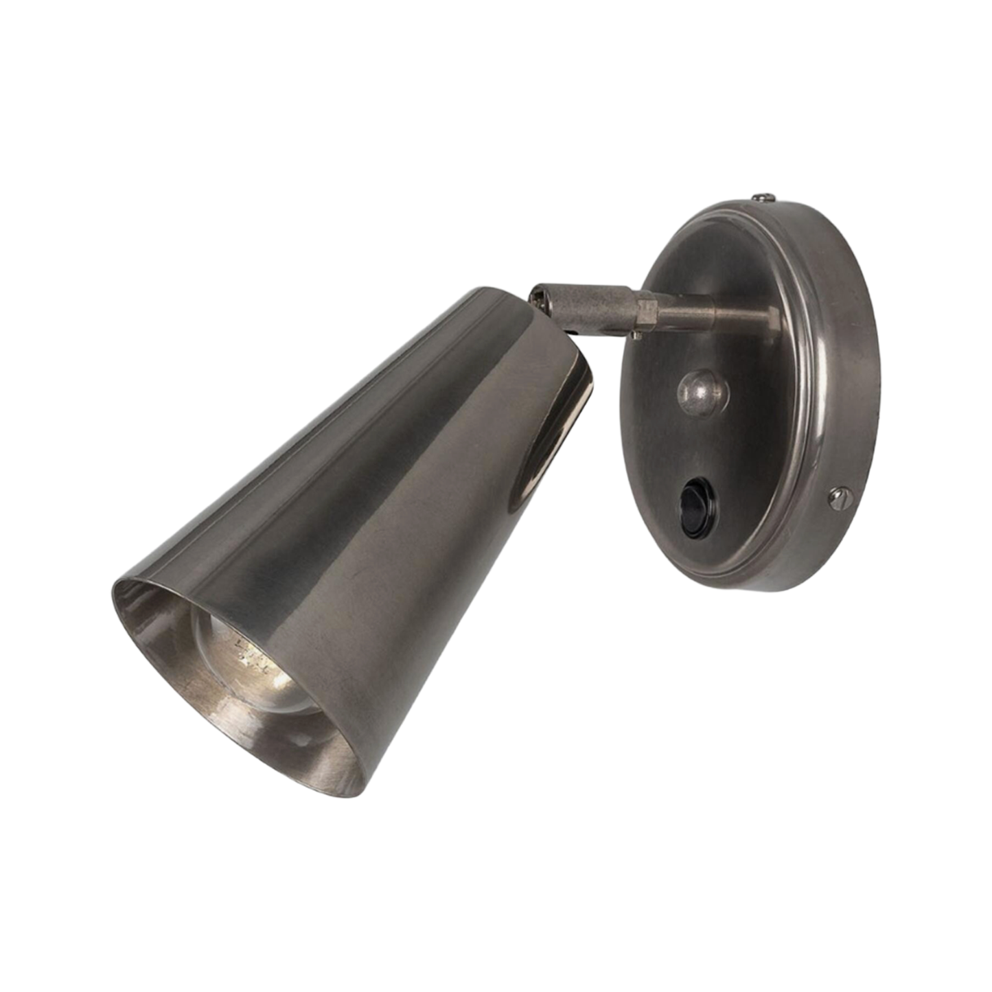 CASHEL - Adjustable Brass Cone Wall Light 12cm
