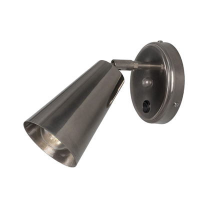 CASHEL - Adjustable Brass Cone Wall Light 12cm
