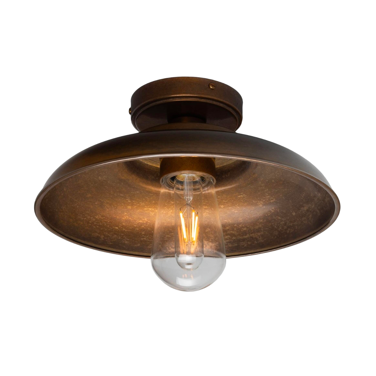 DARYA - Industrial Brass Ceiling Light 32cm IP65
