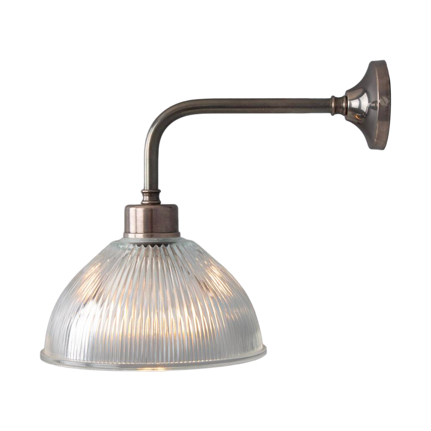 DHAKA - Vintage Prismatic Glass Dome Wall Light 19.5cm
