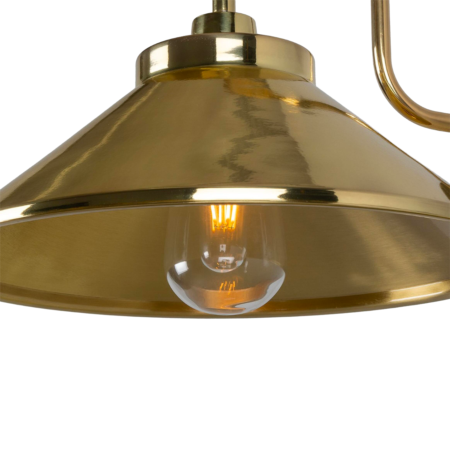 NERISSA -  Brass Swan Neck Wall Light 37.5cm IP65