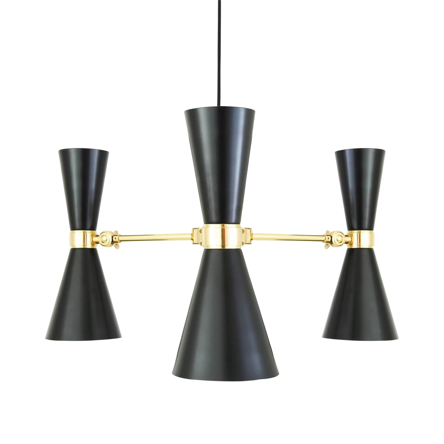 CAIRO - Mid-Century Chandelier, Three-Arm