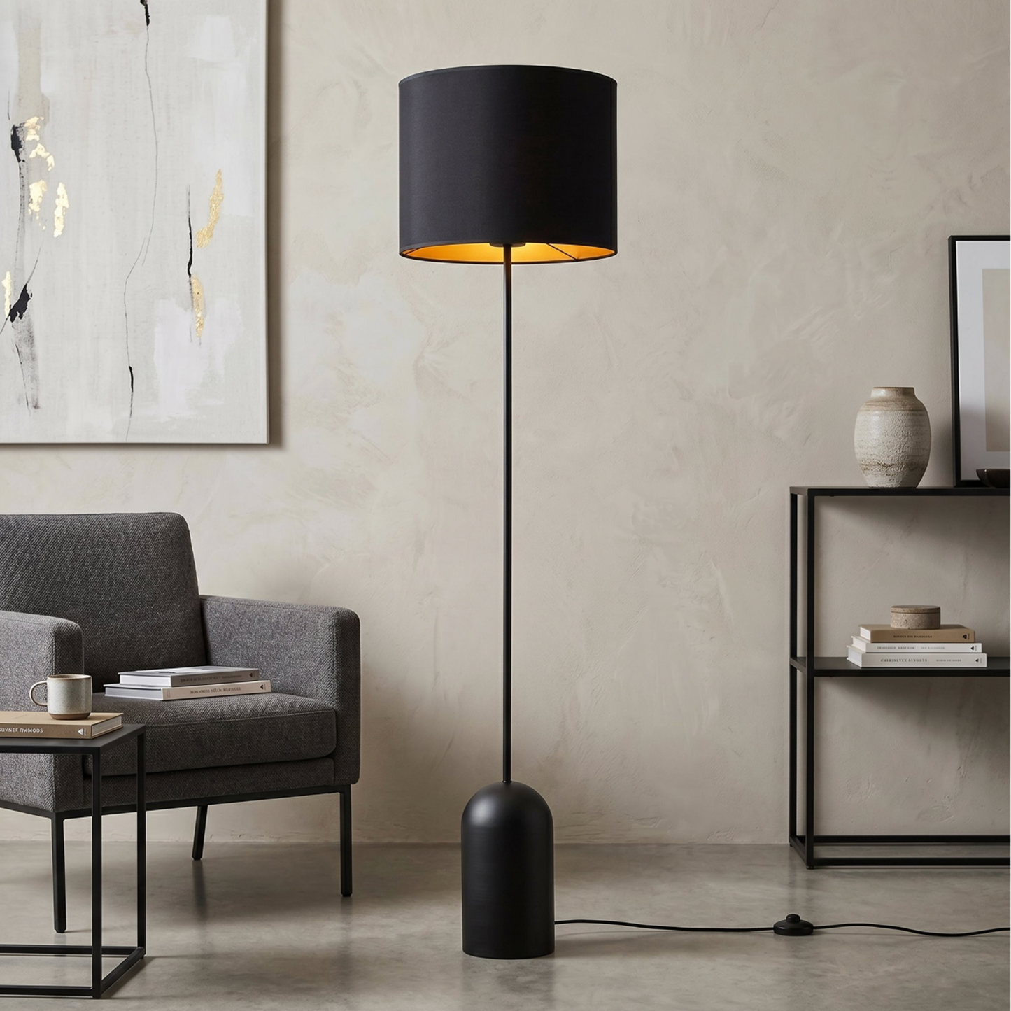 ASPEN - Golvlampa med skärm