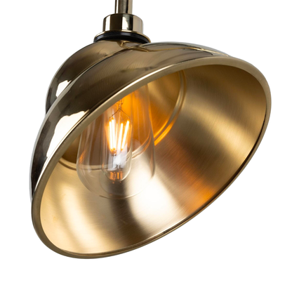 SANFORD - Vintage Brass Outdoor Sign Light 24cm IP65
