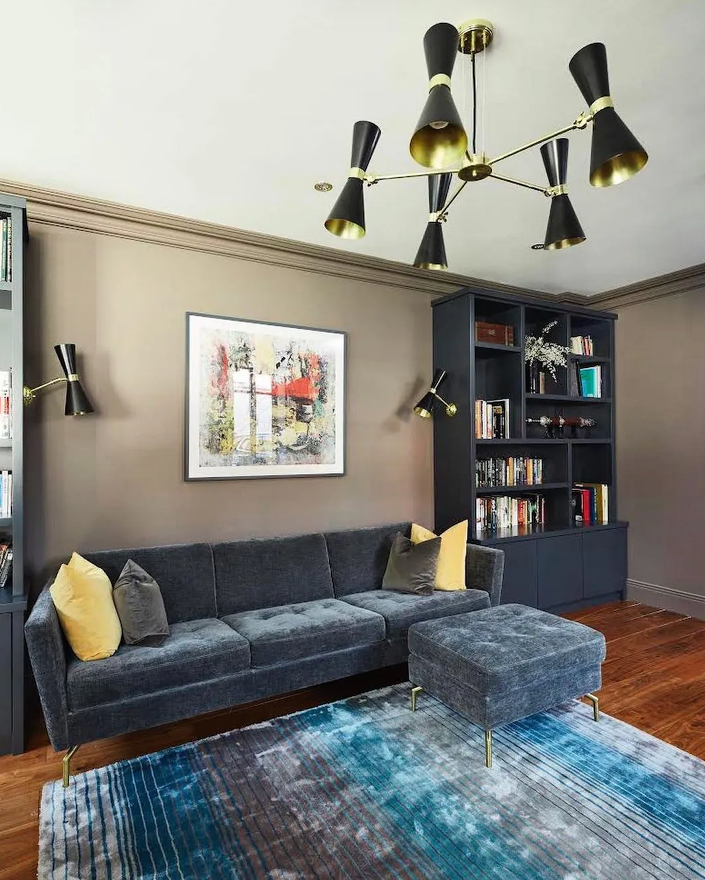 CAIRO - Mid-Century Chandelier, Five-Arm
