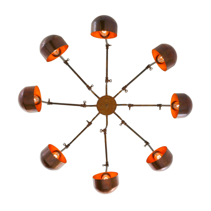 SAN JOSE - Eight Arm Brass Chandelier