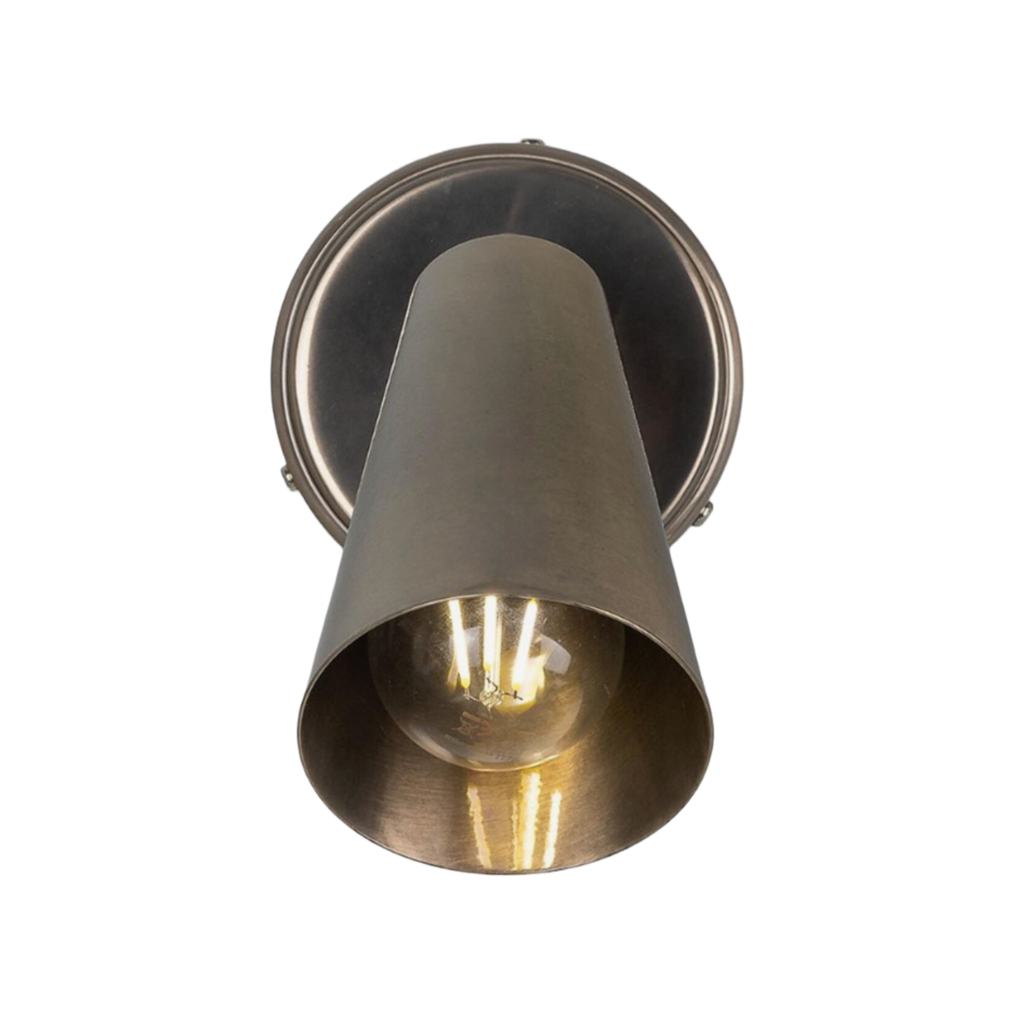 CASHEL - Adjustable Brass Cone Wall Light 12cm