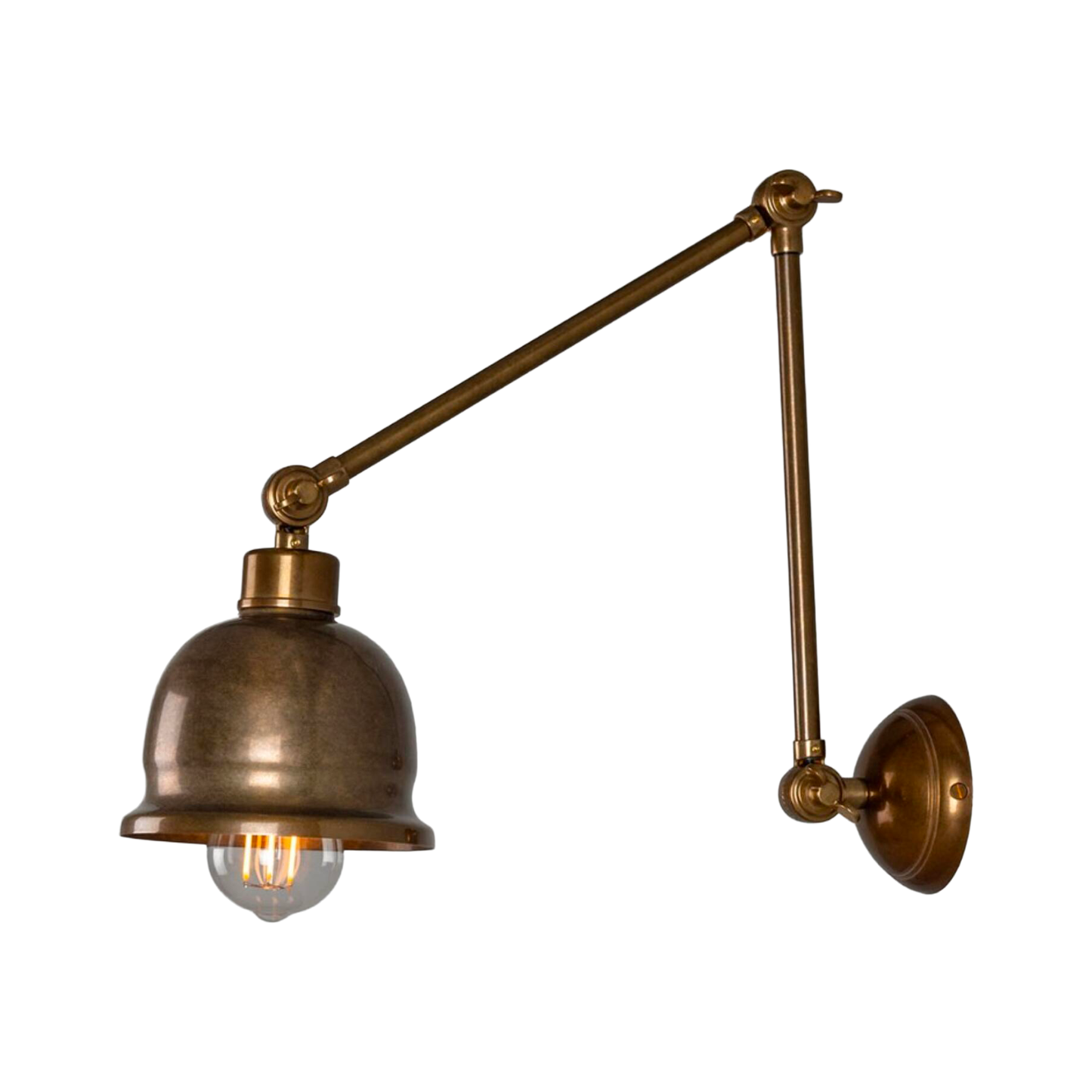 DALE - Vintage Adjustable Brass Picture Light