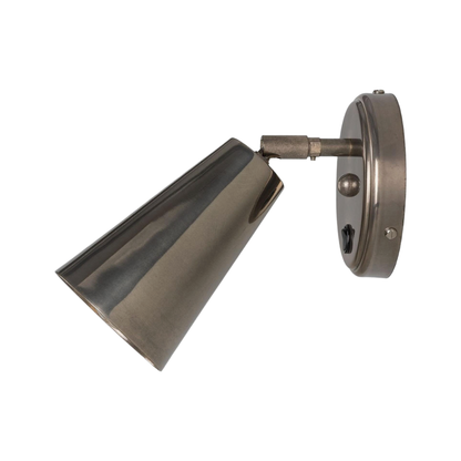 CASHEL - Adjustable Brass Cone Wall Light 12cm