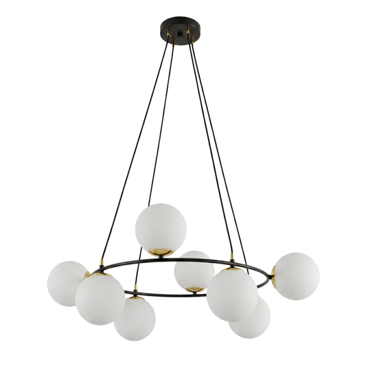 TAKLAMPA AZURA 8 - Svart/Guld