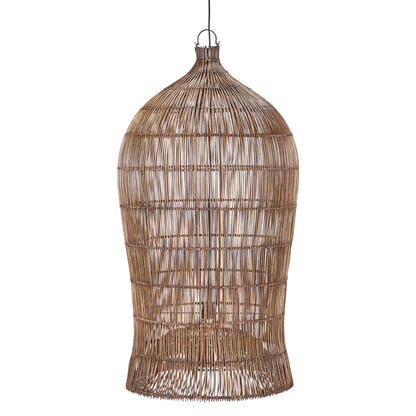 THE WOVEN BELL PENDANT - Dark Walnut XL (Höjd 112cm)