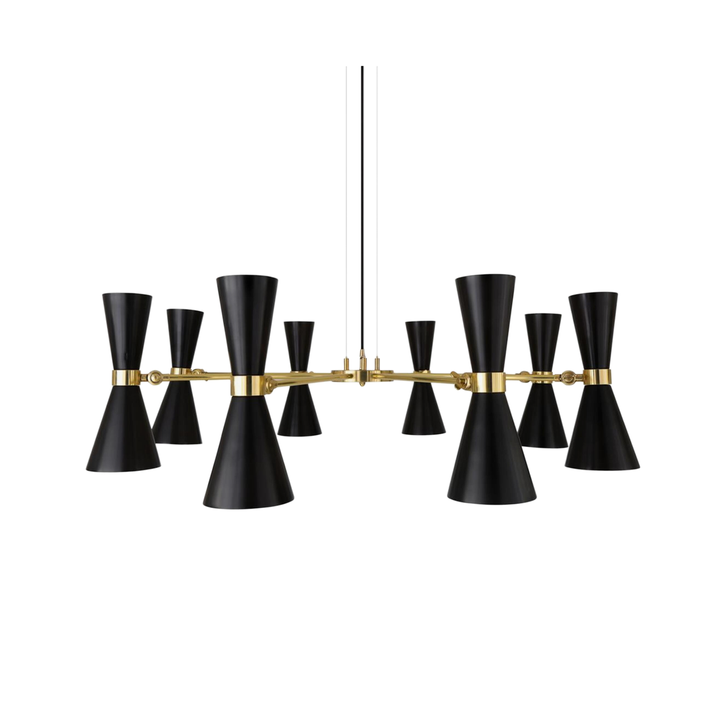 CAIRO - Mid-Century Chandelier, Eight-Arm