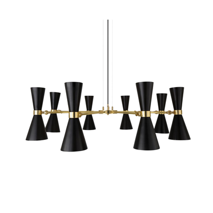 CAIRO - Mid-Century Chandelier, Eight-Arm