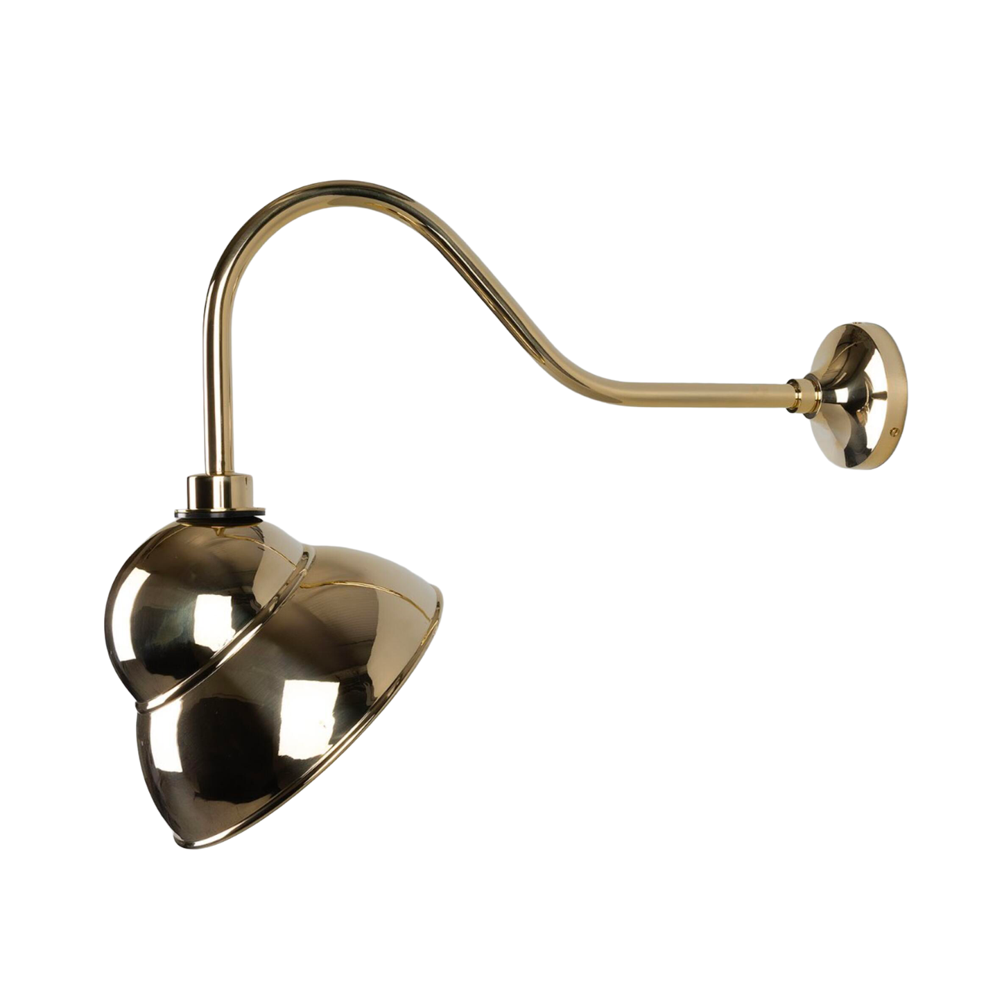 SANFORD - Vintage Brass Outdoor Sign Light 24cm IP65