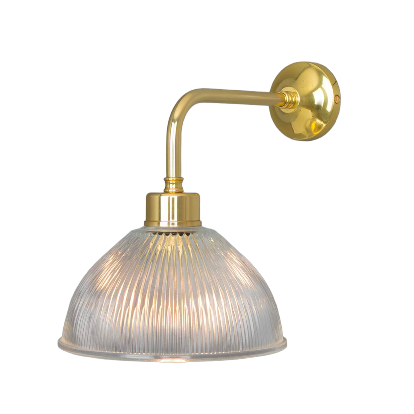 DHAKA - Vintage Prismatic Glass Dome Wall Light 19.5cm