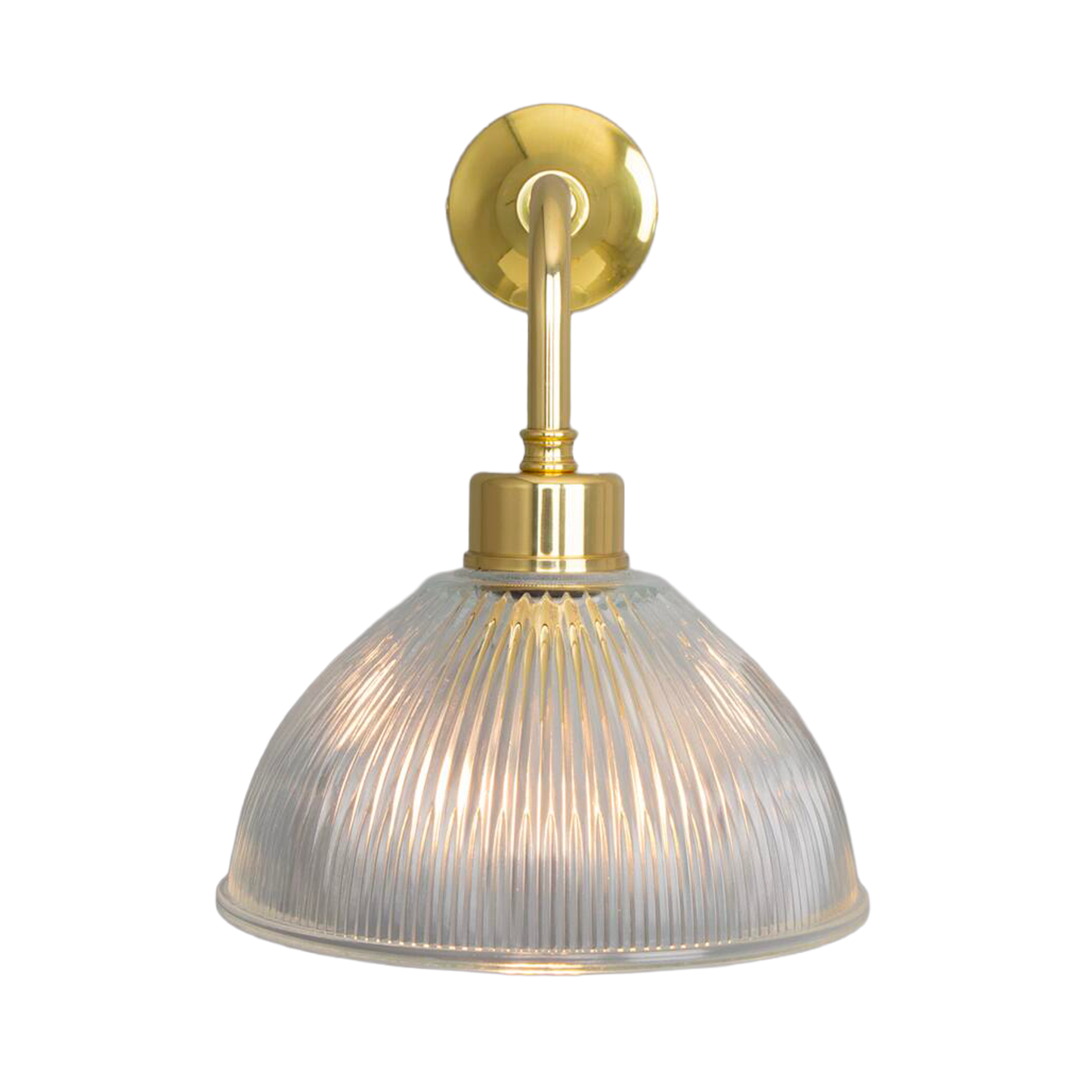 DHAKA - Vintage Prismatic Glass Dome Wall Light 19.5cm