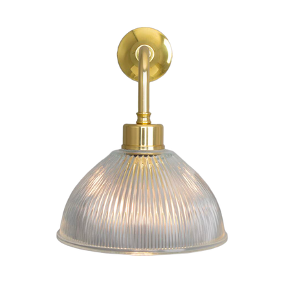 DHAKA - Vintage Prismatic Glass Dome Wall Light 19.5cm