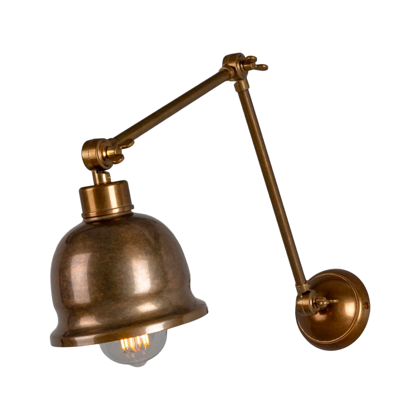 DALE - Vintage Adjustable Brass Picture Light