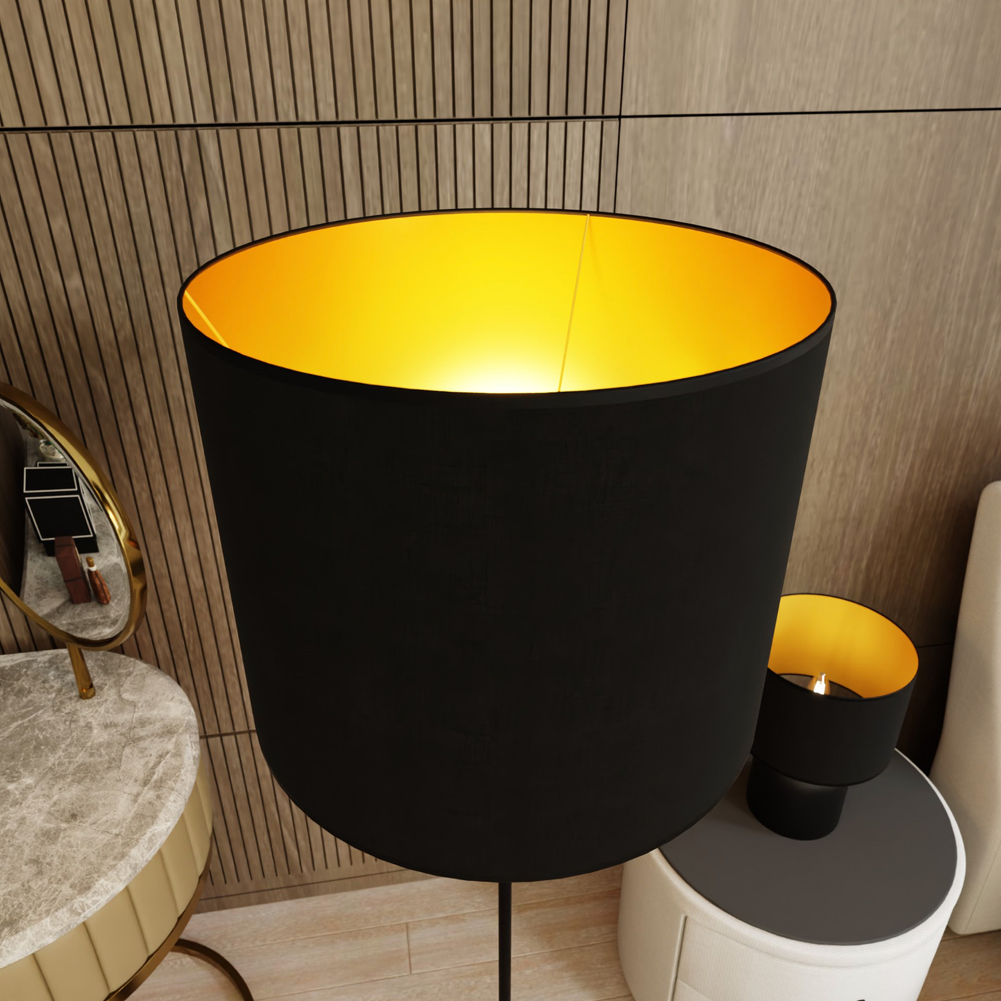ASPEN - Golvlampa med skärm